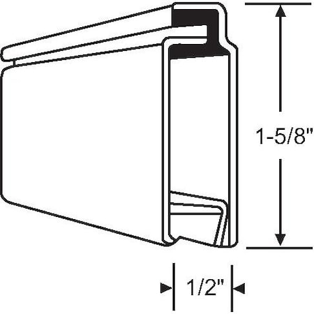 Strybuc 30x81 KD Door Aluminum White 92-3KD